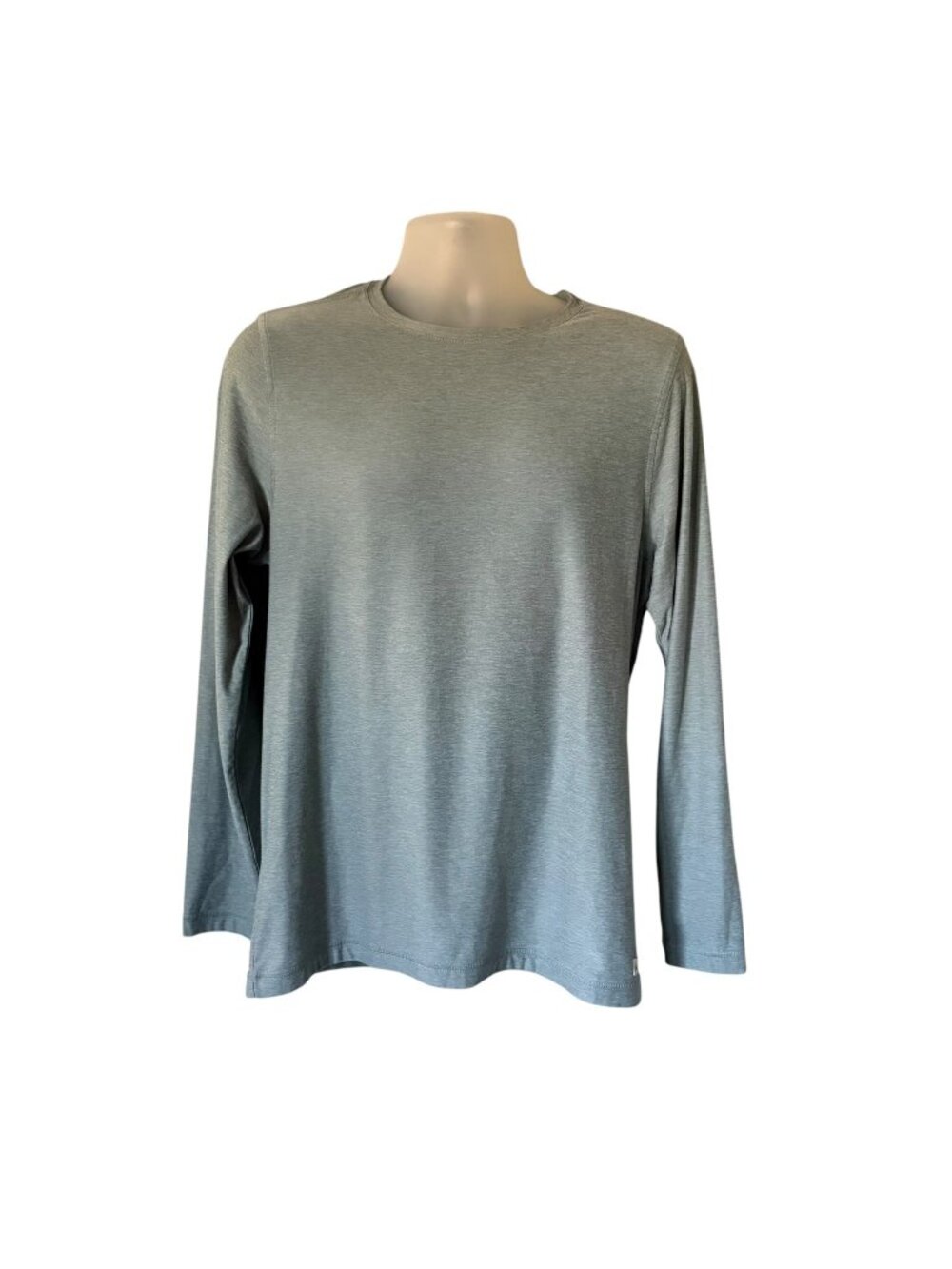 Vuori Strato Tech Tee Mens Long Sleeve Gray Size Medium Athletic